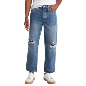 BDG Urban Outfitters Mens Sampson Blue‎ Distressed Denim Jeans Size 34 X 32